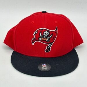 47 Brand Hat Mens One Size Red NFL Buccaneers Snapback Baseball‎ Cap Embroidered